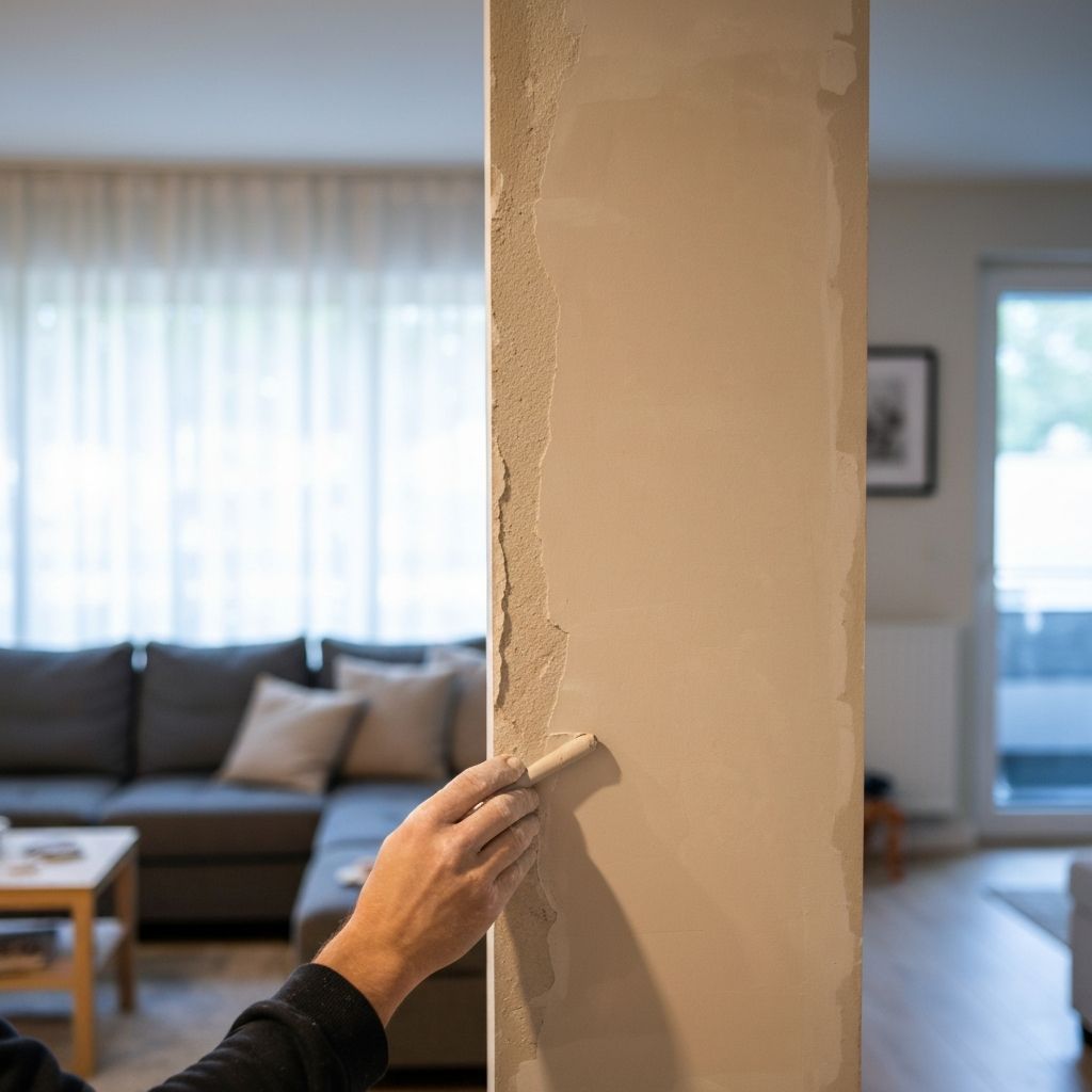 Professional patchwork plastering repair work